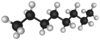 D Octane Molecule Image